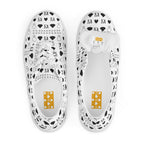 White lace-up canvas shoes for women from Daemon Luxury's Dim Diamonds Artica Blizzard collection.